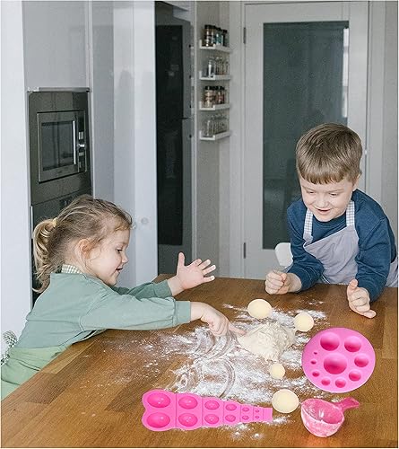 Miniatura 10 de Molde de bola de fondant de perlas 3D de bricolaje semesfera de perlas de chocolate, moldes de silicona para decoración de tartas, moldes de paletas