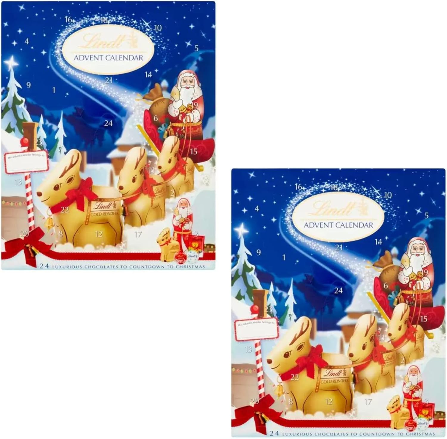 Her Flavour 2 X Lindt Milk Chocolate Advent Calendars 2023 Chocolate her-flavour-2-x-lindt-milk-chocolate-advent-calendars-2023-chocolate