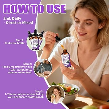 Potassium Magnesium Supplement Liquid Drops 2 Pack,High Absorption Magnesium Complex & Potassium Plus,L-Theanine,Vitamin C,Vitamin B, Leg Muscle Health Support,Bone & Energy & Immune Support