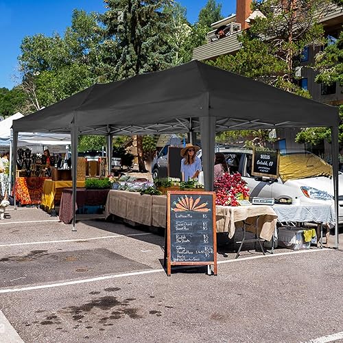 Miniatura 2 de COBIZI - Toldo desplegable de 10 x 20 pies con 6 paredes, impermeable y con protección UPF 50+, ideal para bodas, fiestas, eventos al aire libre y