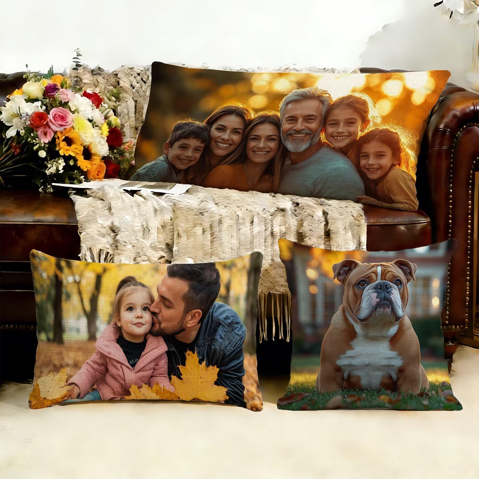 Cojin Personalizado Foto a Doble Cara 60x180cm - Cojines Exterior,Funda de Almohada Impermeable - Regalo Original para San Valentín y Aniversario Parejas para Cama Sofa Terraza Salon Jardin J1-127