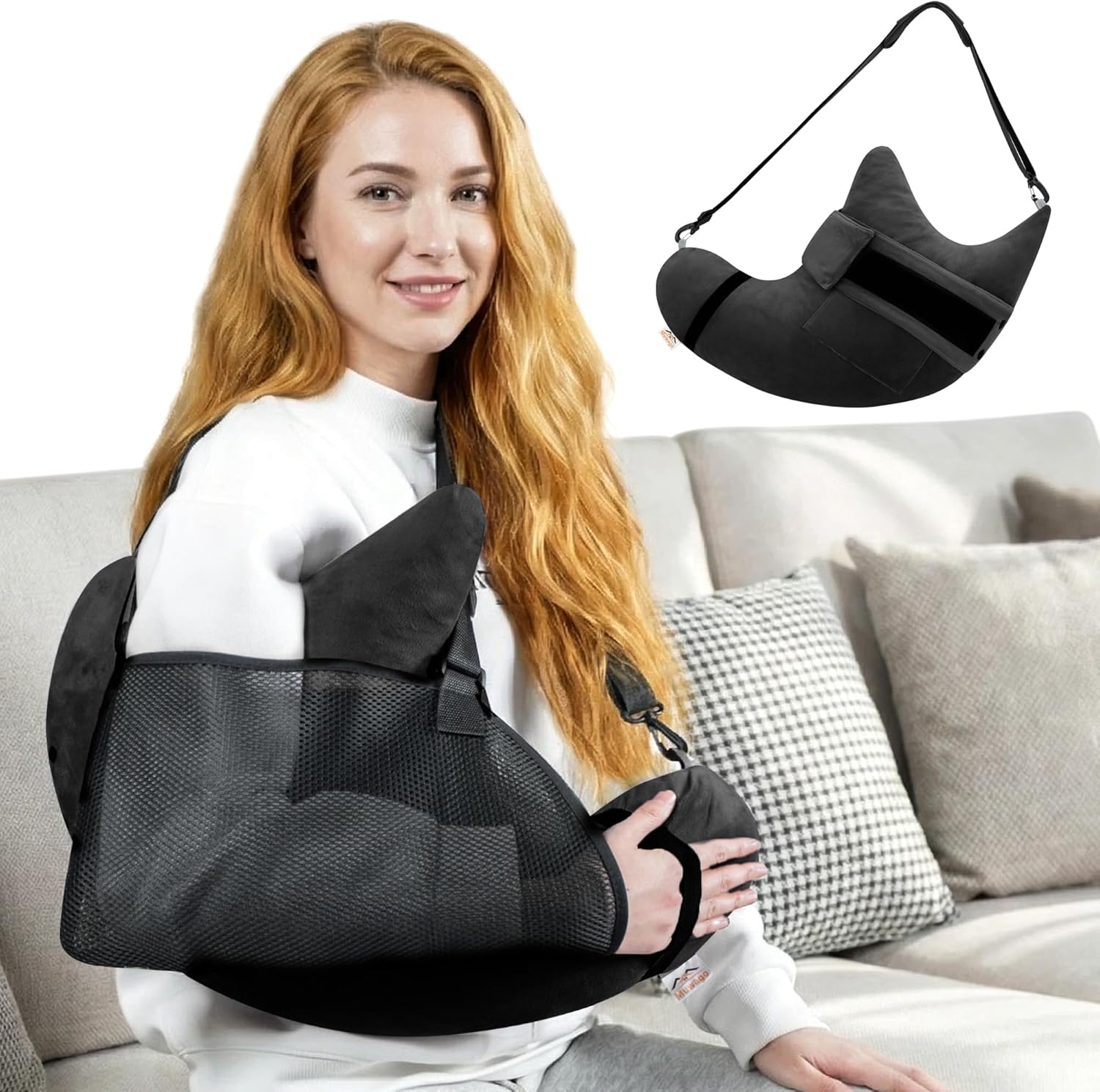 Shoulder Surgery Pillow for Rotator Cuff Pain Impingement Replacement Recovery Aids Side Sleepers Body Post Arm Injury Support Relief Supplies Broken Collarbone Must Haves with Forearm Sling