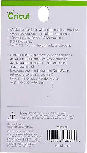 Miniatura 3 de Cricut Punta, Debossing QuickSwap fino, Plata