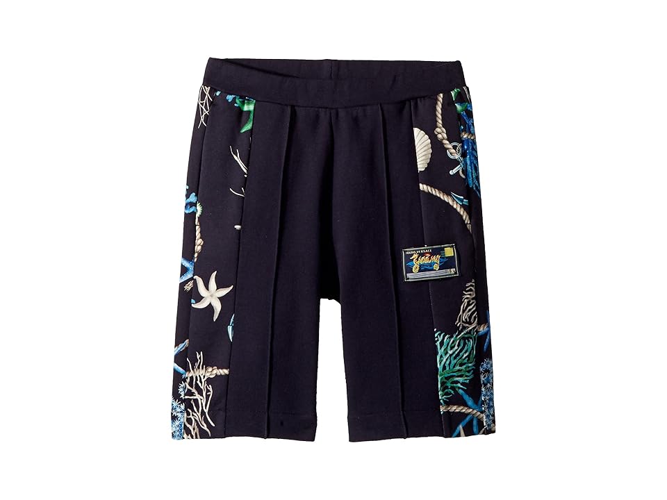 

Versace Kids Shorts w/ Sea Shore Design on Sides (Big Kids) (Navy) Boy's Shorts