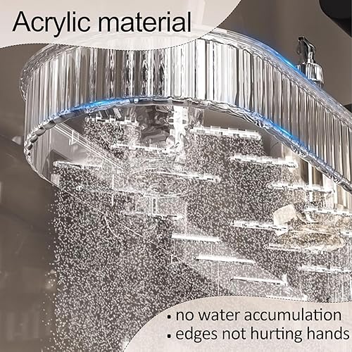 Miniatura 6 de EVERZONE Organizador de barra de tensión para ducha, almacenamiento de baño inoxidable para champú, toallas y accesorios de bañera