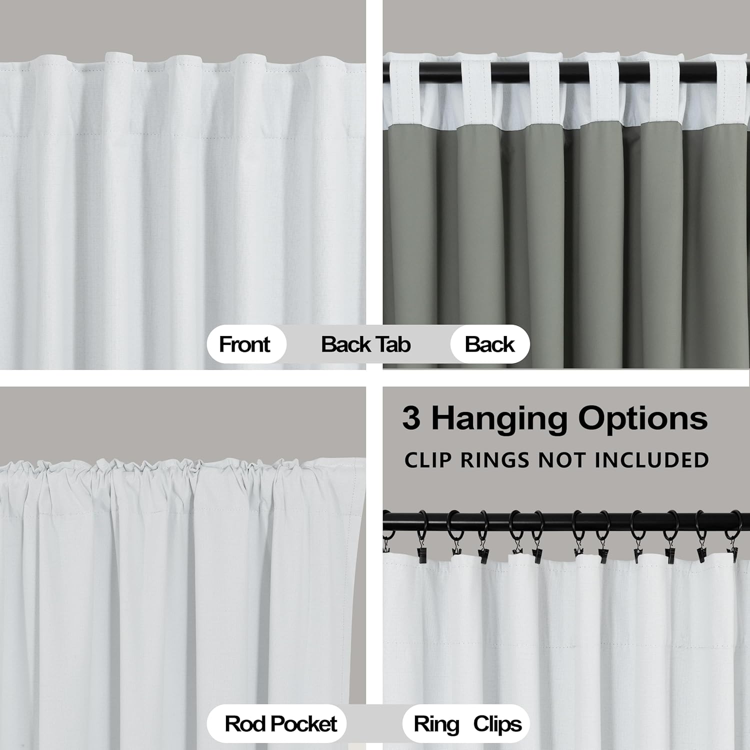 KOUFALL 78 Inch Room Divider Curtains for Door Separation,Thermal Insulated Sound Proof Curtains for Doorway