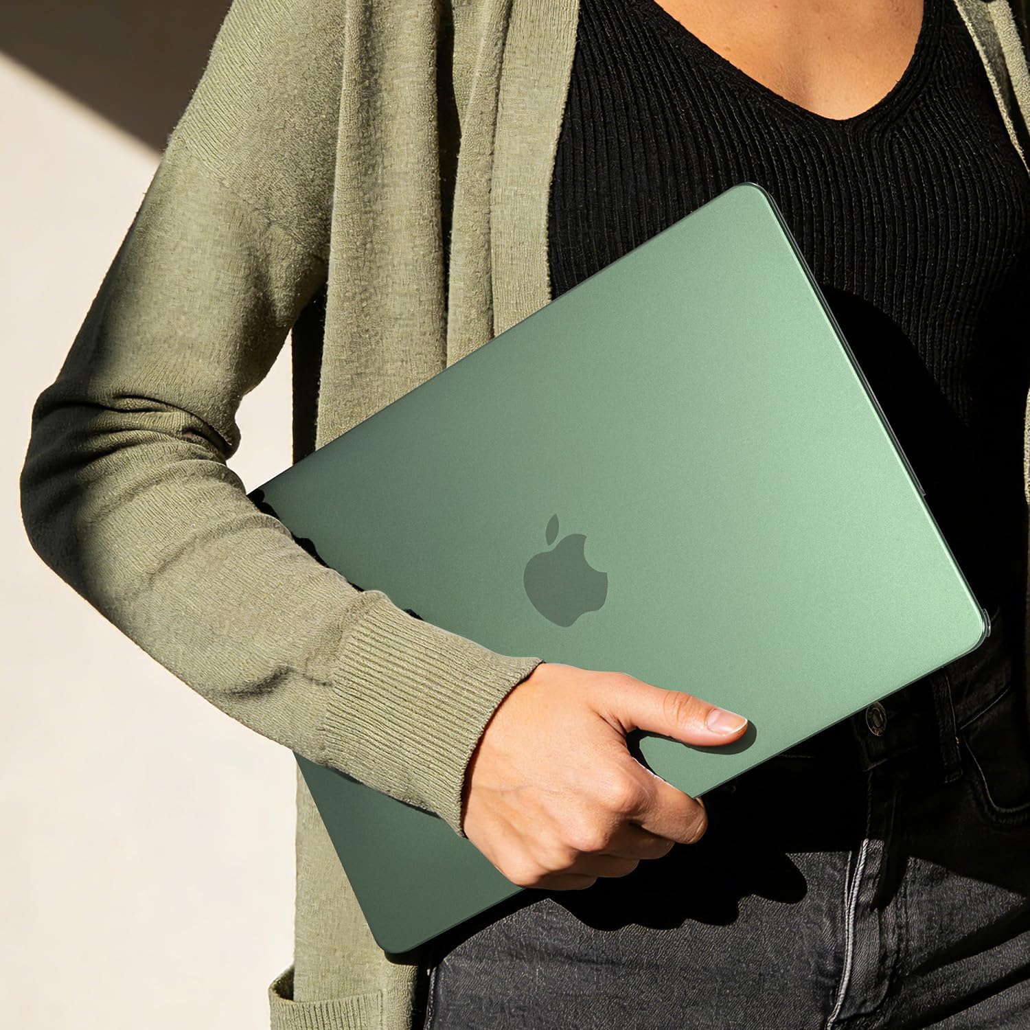 EooCoo Case Compatible with MacBook Air 13 inch 2026 2025-2022 Release M4 M3 M2 A3240 A3113 A2681, Hard Shell&Keyboard Skin Cover&Screen Protector for Mac Air 13.6 inch Case, Matte Turquoise Green - Image 7