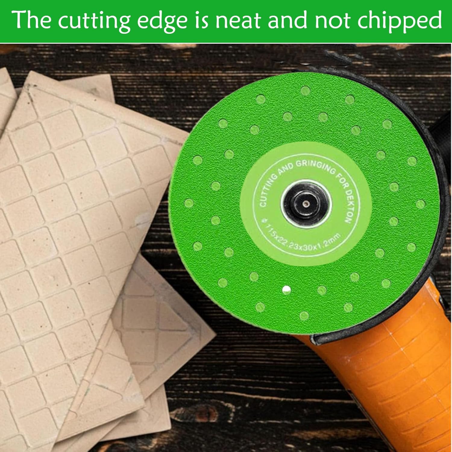 4Pcs 4.5 115 22.23mm Diamond Grinding, Angle Grinder Cutting Disc, Ceramic Cutting Disc,Stone Slab Grinding Disc, Industrial Ultra-Thin Cutting Diamond Saw Blade