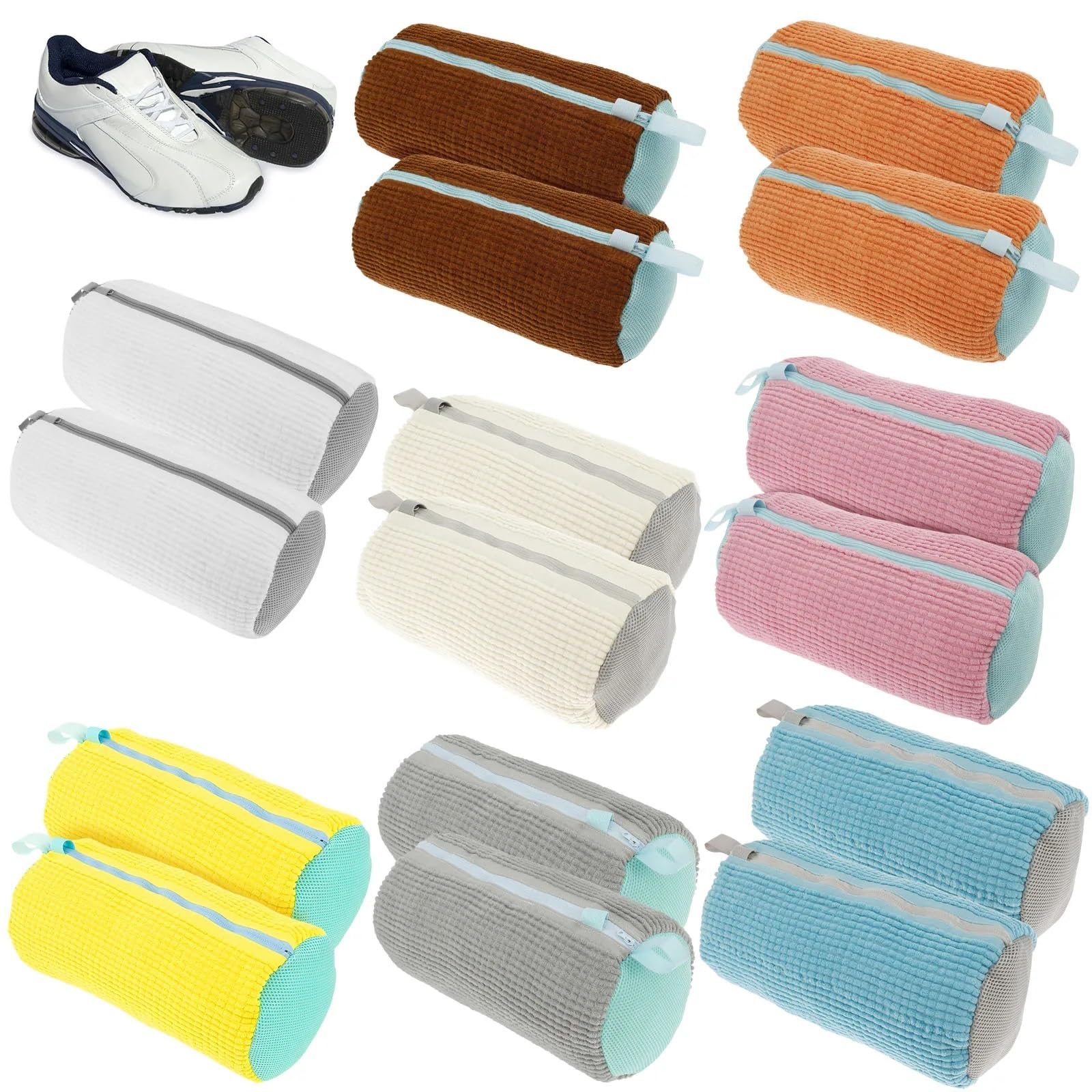Schuhwaschbeutel aus Chenille-Polyester
