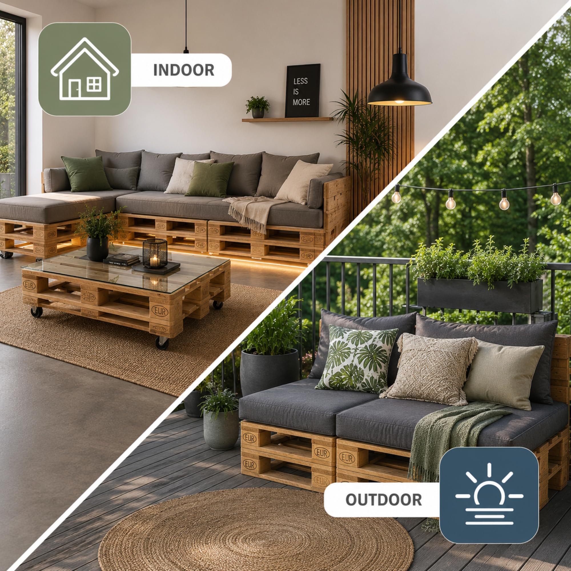FORTIS POLSTER Schaumstoffplatte RG25/44 80 x 120 x 4 cm - Polsterschaum, Schaumstoff Zuschnitt für Europalette, Gartenmöbel und Polsterungen, ÖKO-TEX Standard 100