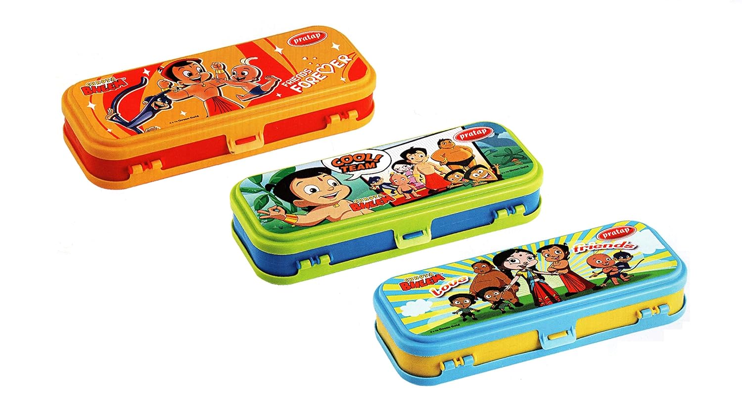 Pratap Hy School Compass Box Double Door Both Side Opening (Pack of 2