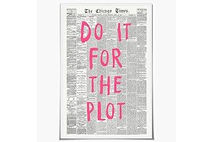 Sufeasdf Vintage Black and White Newspaper Aesthetic Quote Wall Poster