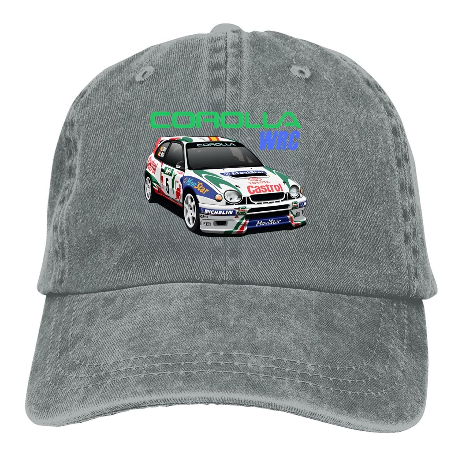 YCYLYLYC Men's washed baseball cap, dad hat, WRC Golf hats, World Rally Championship, car truckerdad golf trucker running cap