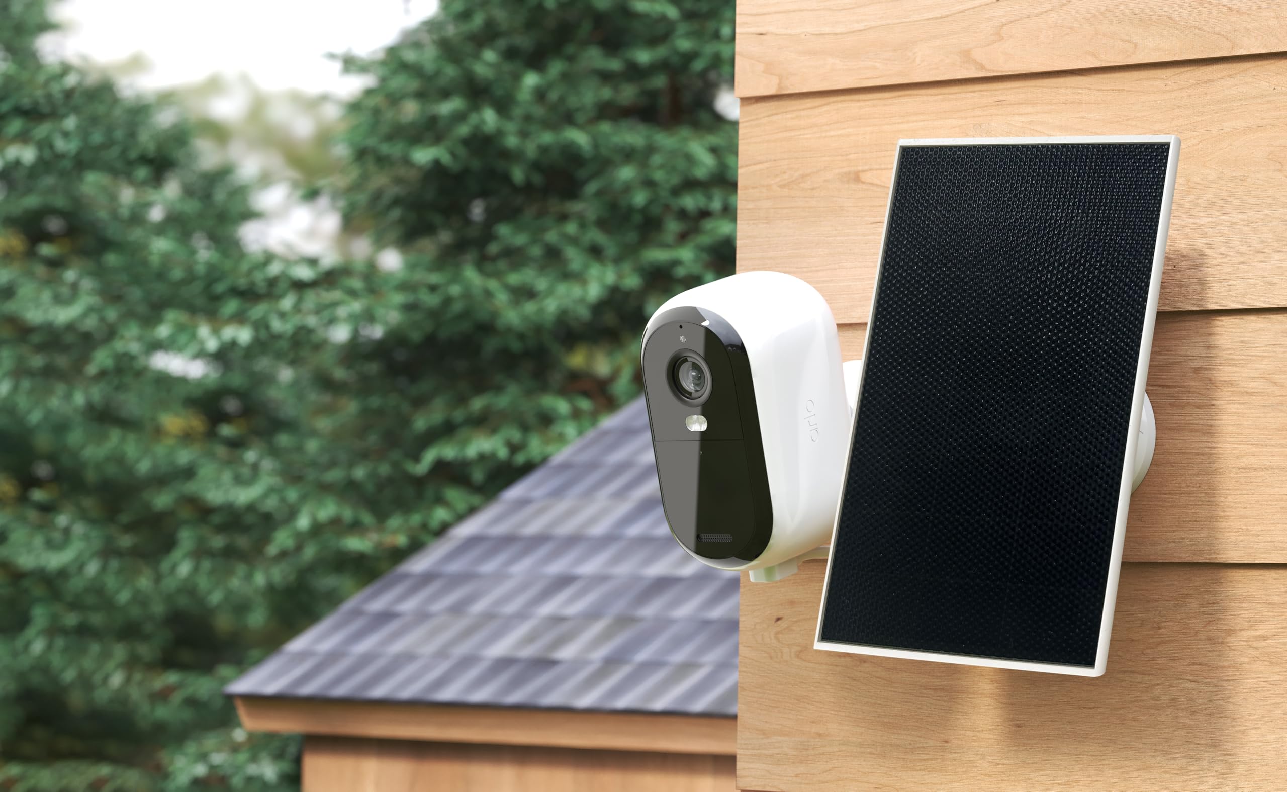 Arlo Universal Solarpanel, kompatibel mit allen Arlo Kameras, 24/7 Stromversorgung, Weiß