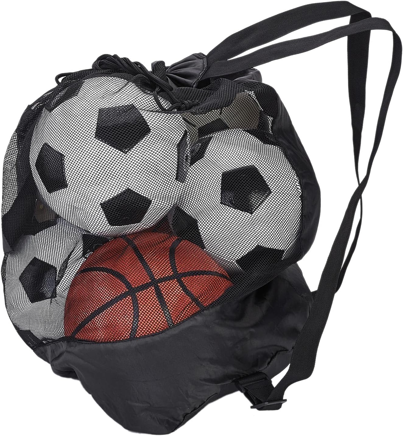 MULAIDI Lightweight Mesh Ball Bag Large Capacity Net Sports Ball Bag