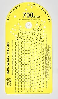 Jasper 700 Metric Circle Cutter Jig for Standard Plunge Routers Cuts Perfect Circles from 50mm to 406mm – Kit Includes Calibration Disc & Pivot Pins