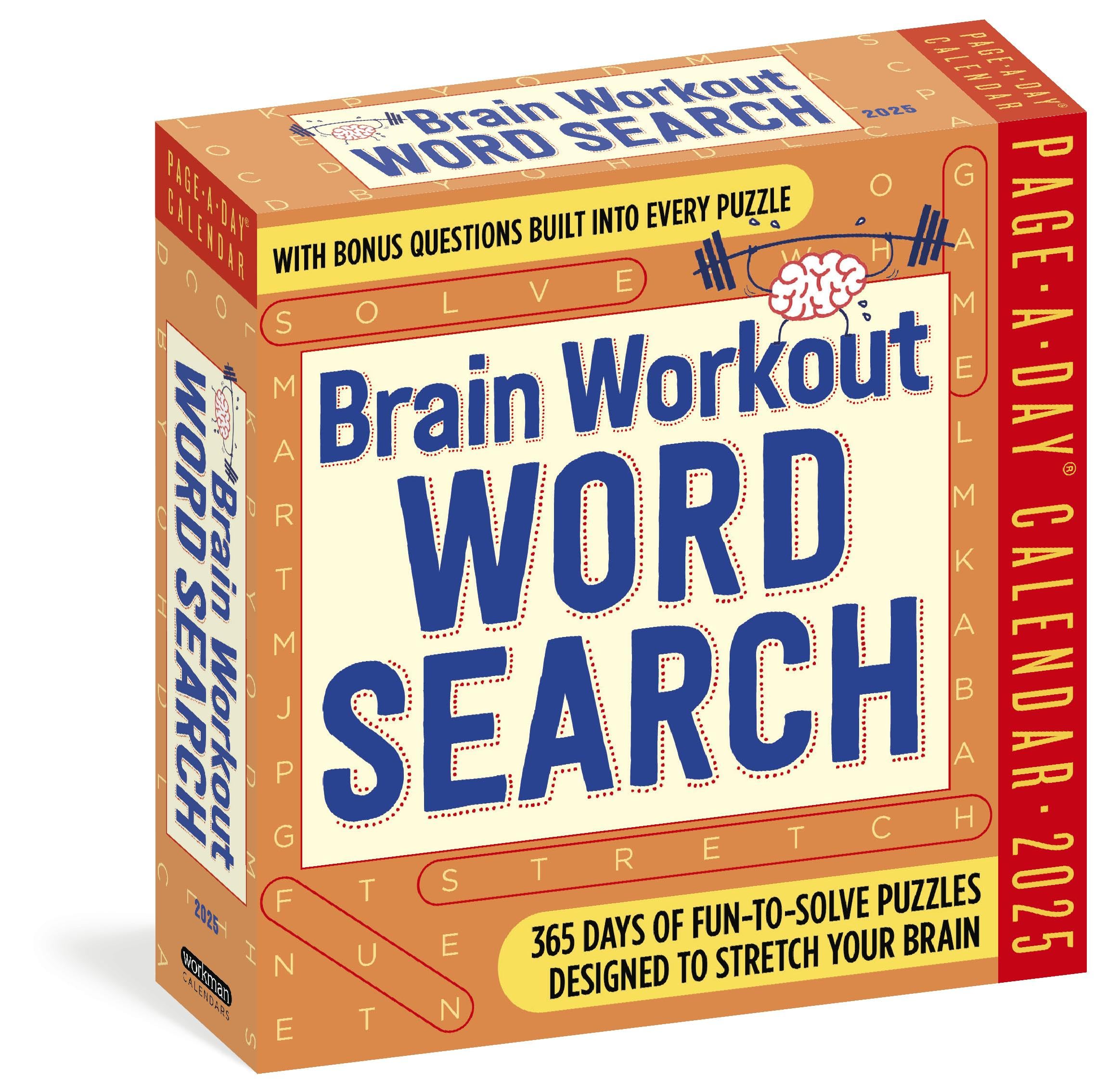 Brain Workout Word Search Page-A-Day(r) Calendar 2025: Fun-to-Solve Puzzles Designed to Stretch Your Brain