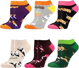 WeciBor Women's Colorful Funny Novelty Low Cut Ankle Casual Cute Cotton Socks