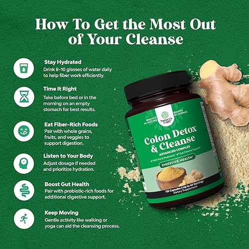 Miniatura 4 de Herbal Colon Cleanse para mujeres y hombres – 15 días de limpieza intestinal desintoxicante para mujeres con hoja de sena sagrada y cáscara de