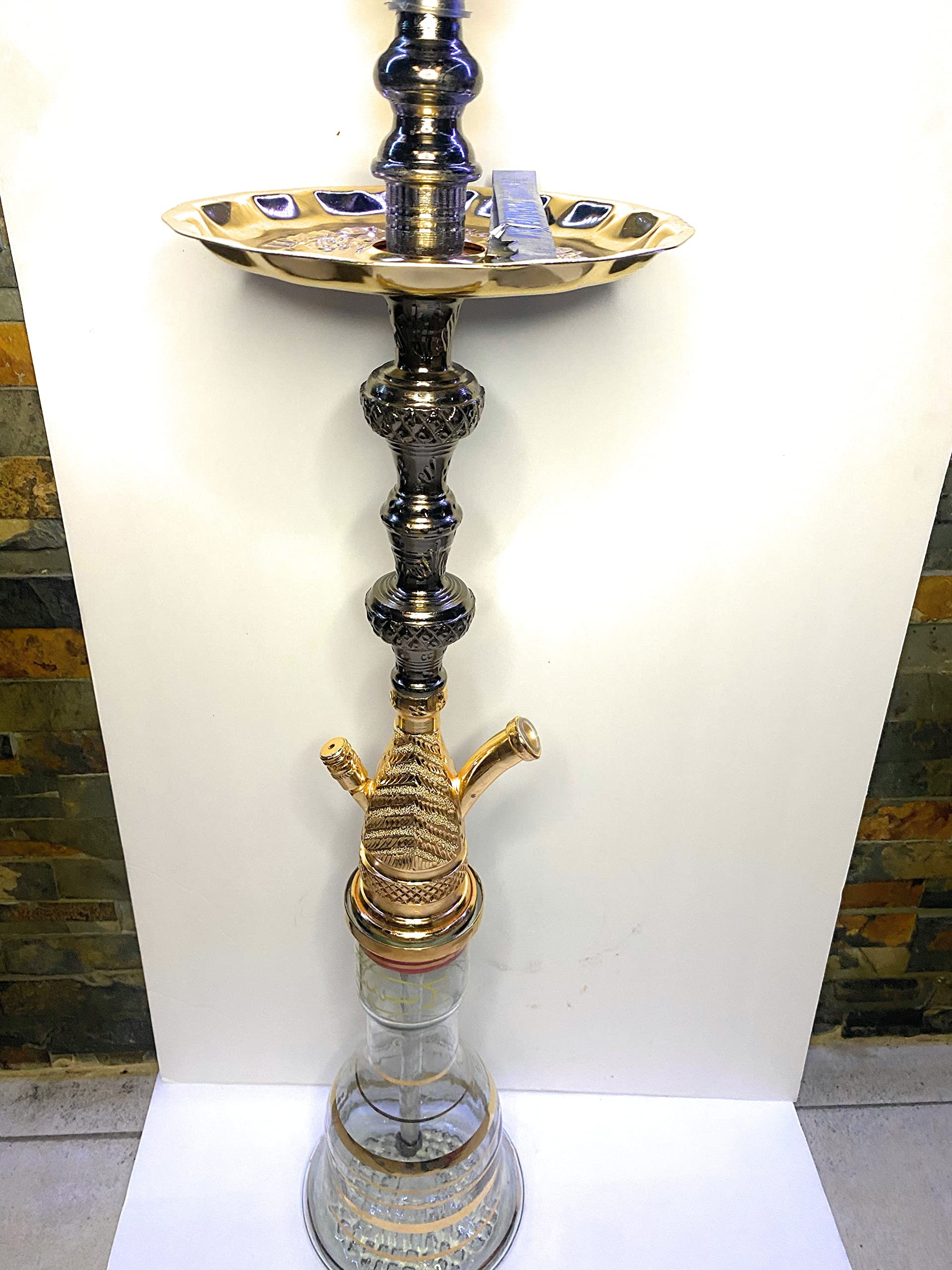 Khalil Mamoon Sadaf Ice Ii Hookah Large 34 Shisha Hubbly Bubbly Premium Quality Design To Last A Lifetime Buy Online In Israel At Desertcart