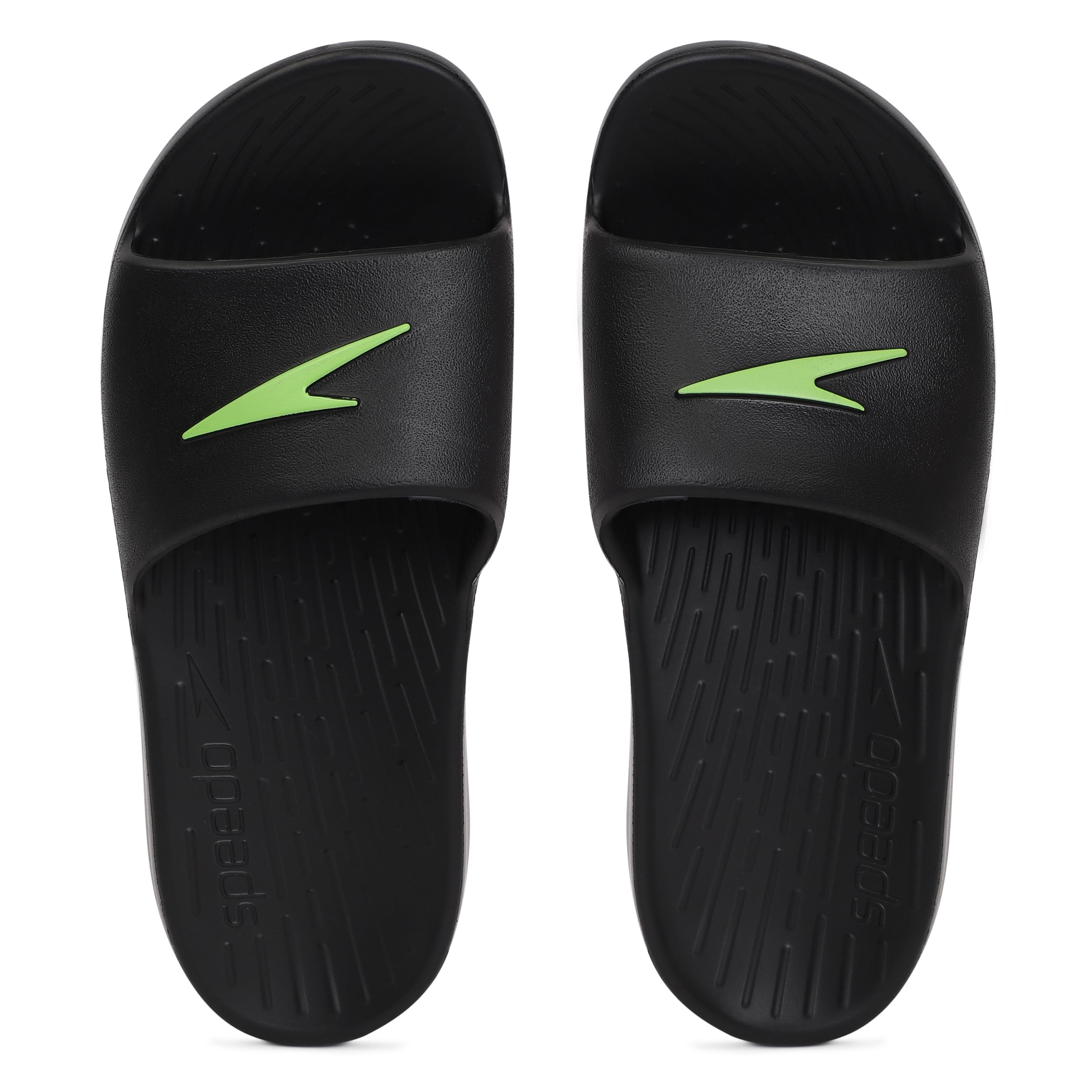 Speedo Unisex-Youth Black/Atomic Lime Slides-12-13 (8PFJ01) (B0CGLLMRYT) Amazon Price History, Amazon Price Tracker