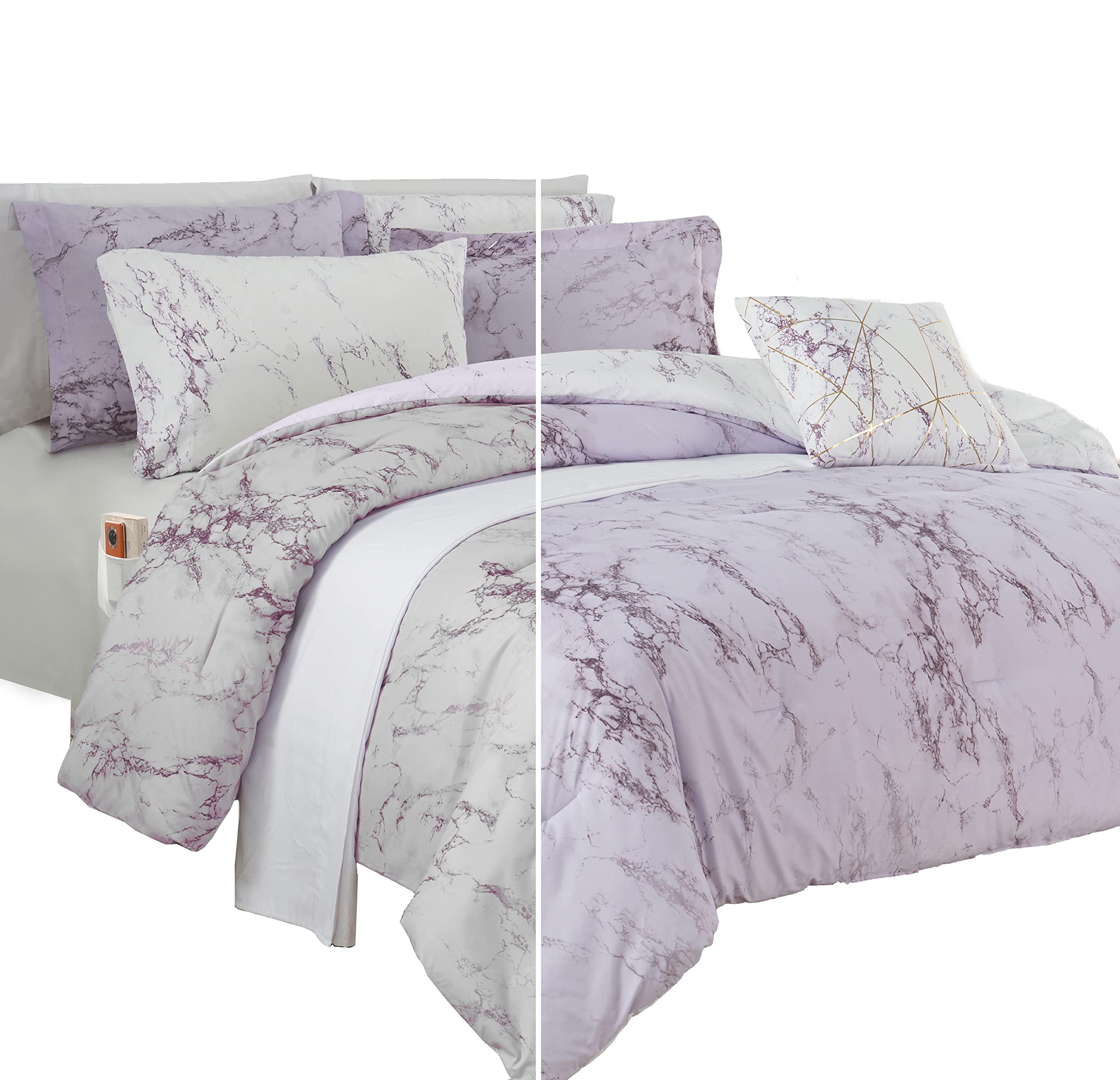 Microfibre lilas lit jumeau XL ultra légère et pelucheuse
