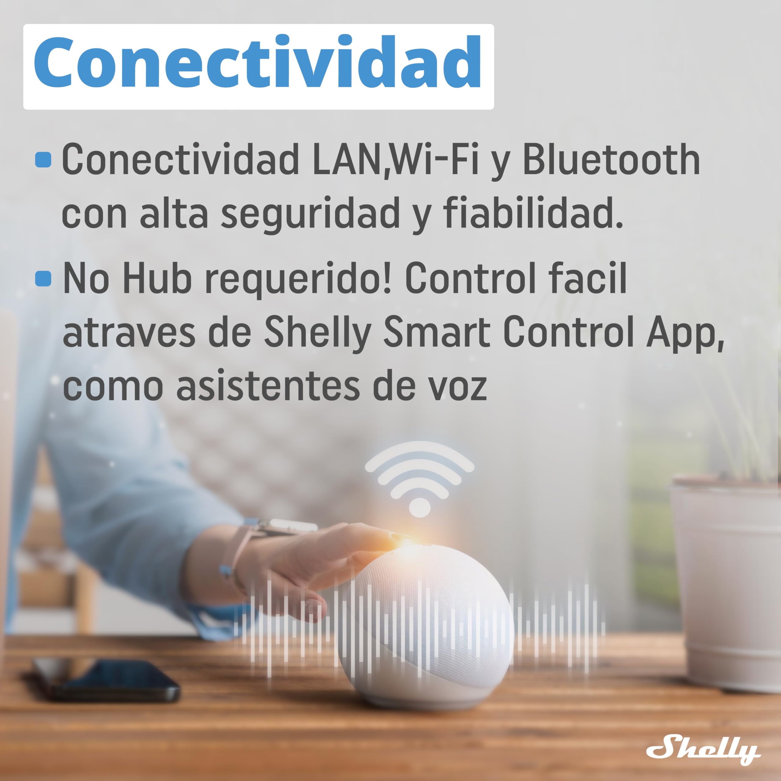 Shelly Pro EM 50A – Medidor Eléctrico Monofásico en riel DIN, 2 Canales, LAN y Wi-Fi, con Pinzas Amperimétricas, Interruptor Integrado, Monitoreo energía solar, App iOS, Android