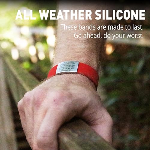 Miniatura 2 de ROAD iD Pulsera de identificación oficial - Pulsera de identificación con cierre de silicona e identificación deportiva para atletas