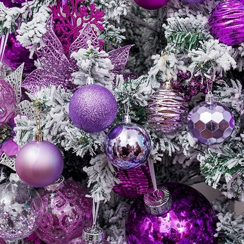 Miniatura 398 de XmasExp Juego de 24 mini esferas de Navidad inastillables para bolas de árbol de Navidad de 1.181 in/1.18 pulgadas (oro rosa)