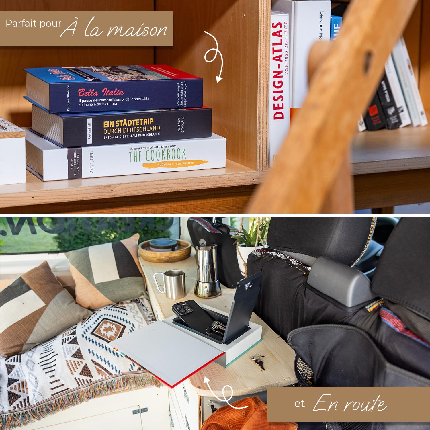 HMF 80925 Livre coffre-fort, Caisse à Monnaie camouflée, Pages de Papier Originales, 23 x 15 x 4 cm