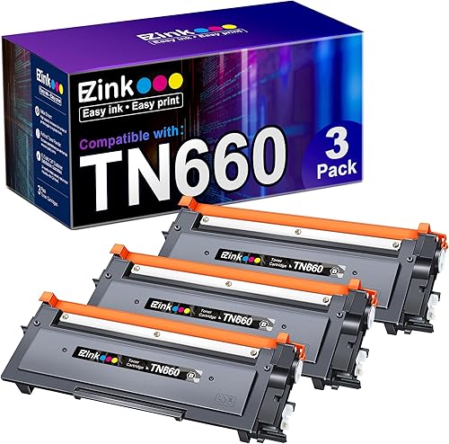 E-Z Ink (TM - Cartucho de tóner compatible para Brother TN660 TN-660 TN630 de alto rendimiento para usar con impresora HL-L2300D HL-L2380DW