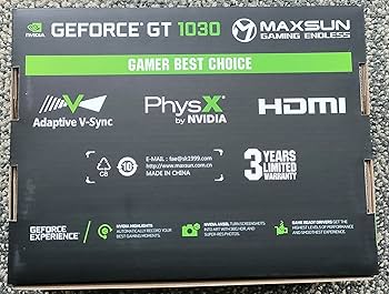Amazon.com: maxsun GEFORCE GT 1030 4GB GDDR4 Video Graphics