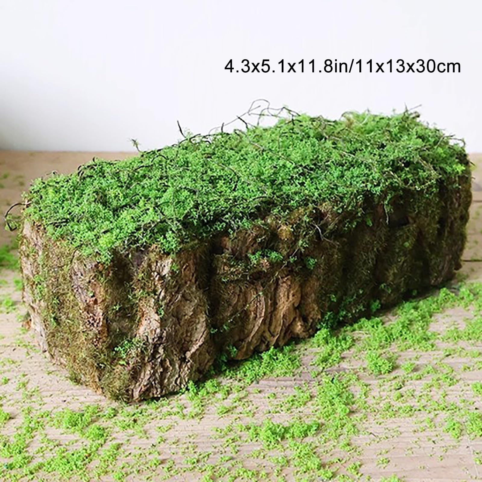 Roca de musgo artificial hecha a mano con textura realista para arreglos florales, exhibiciones, escenas de paisajismo