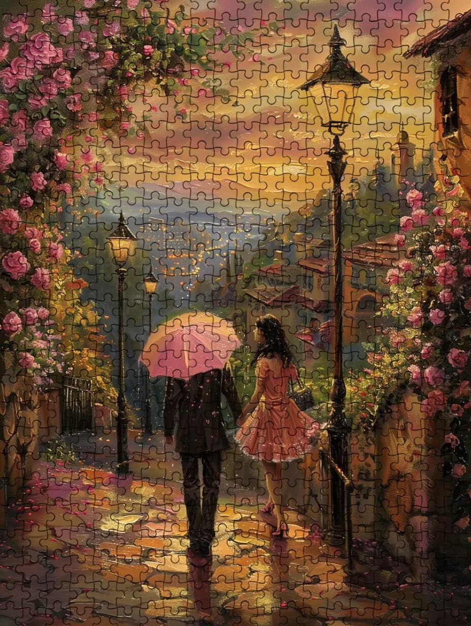 Puzzle 6000 Teile, StraßE Paar Puzzle Erwachsene 6000, Klassische Puzzles, Puzzlespiele für Die Ganze Familie, Geschicklichkeitsspiel, Mit Schöner Verpackung, Dekoration Puzzles und Geschenke FNKL3592