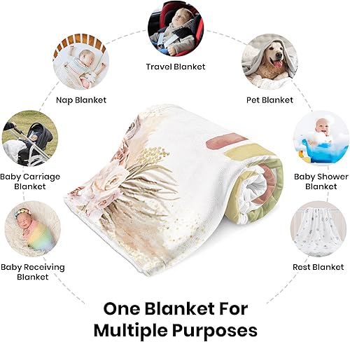 Miniatura 153 de Manta de bebé personalizada para niños, manta de bebé personalizada con nombre súper suave para niños, mantas de elefante personalizadas para bebés