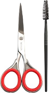 Revlon Brow Set with Precision Scissors & Spiral Wand - Perfect for Brows, Mustache & Beard Trimming