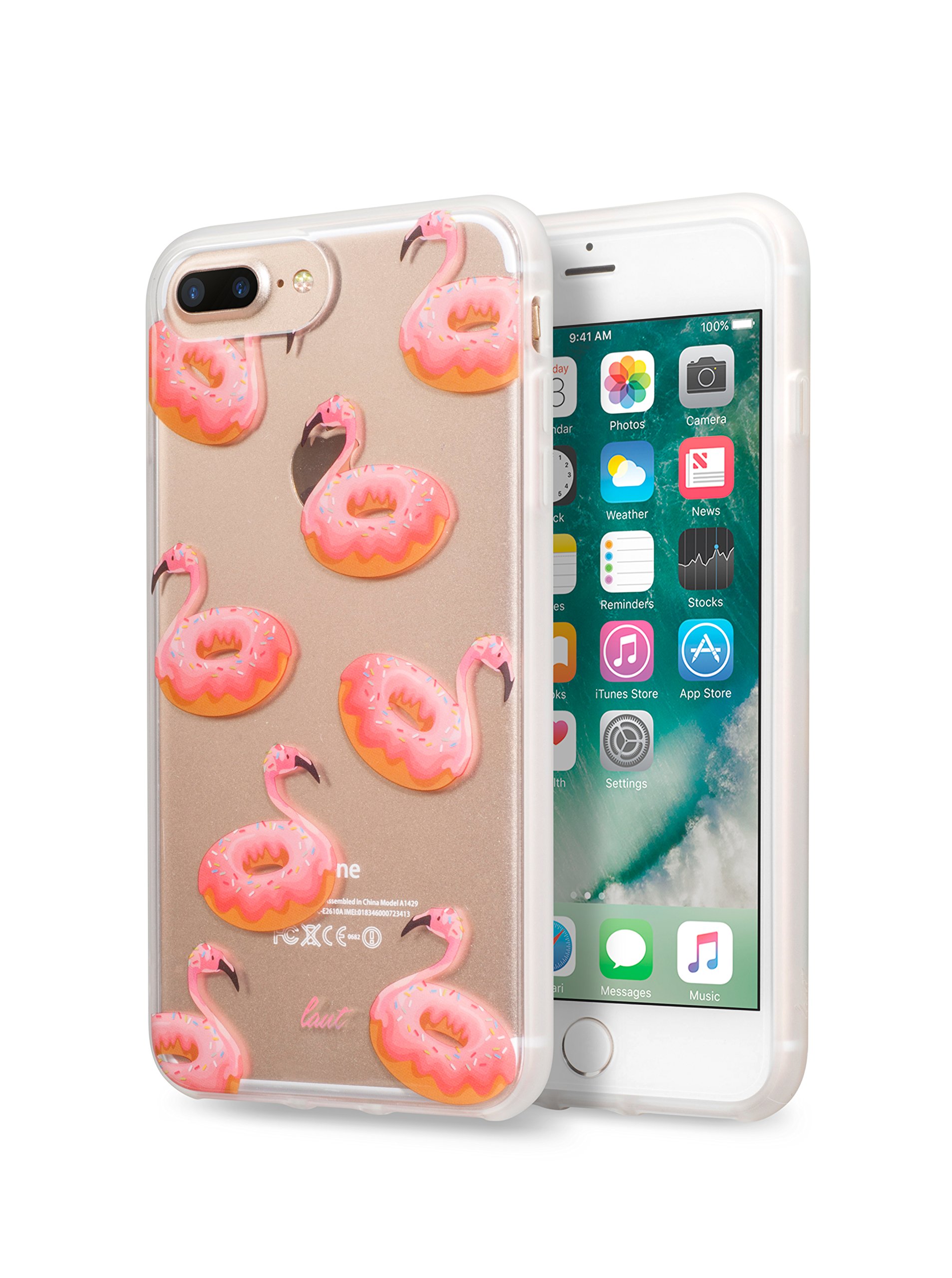 LAUT - POP INK Hybrid Case For iPhone 8 Plus/iPhone 7 Plus/iPhone 6s/6 Plus (Flaming-O)