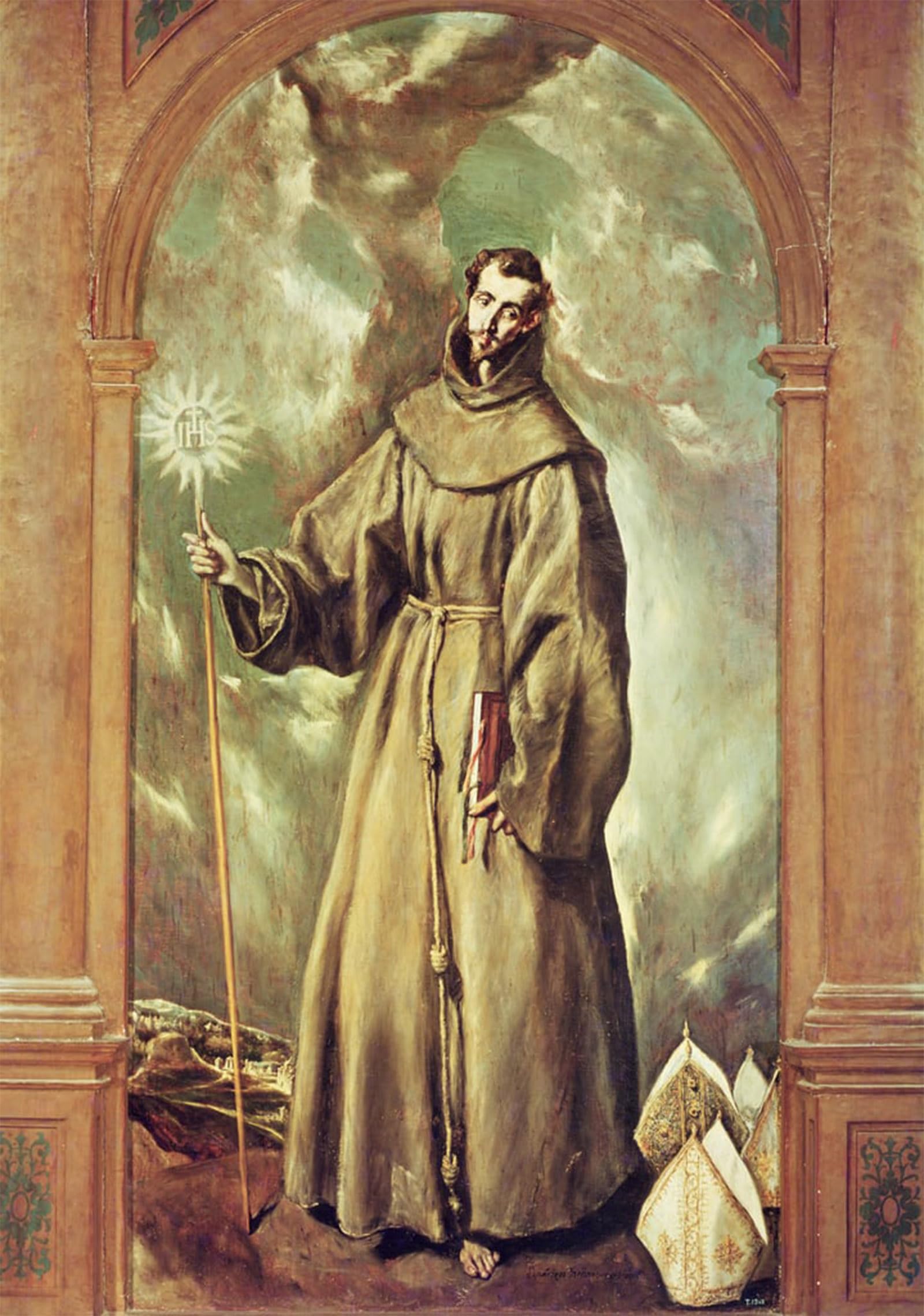 Tableaux sur toile Saint Bernard de Clairvaux Le Greco 60x90cm - 5