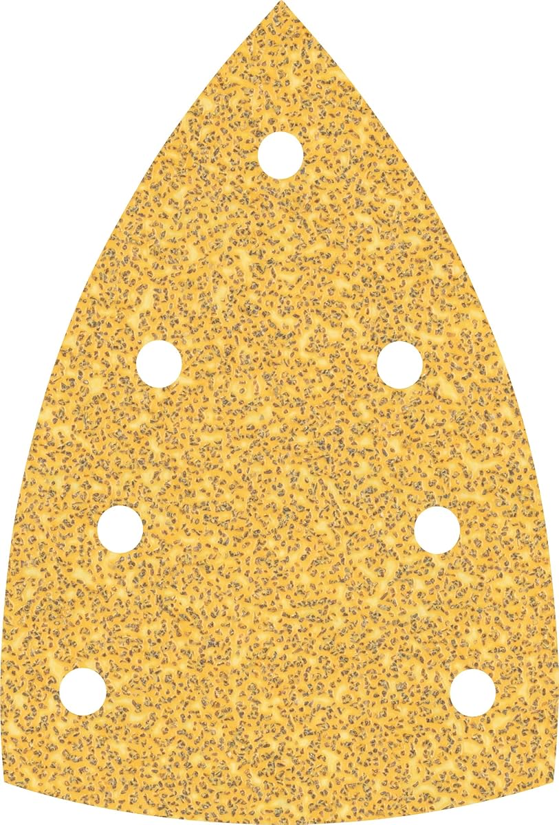 Bosch Professional 10x Expert C470 Sandpaper (for Hardwood, Paint on Wood, 100x150 mm, Grit 40, Accessories Multi Sander) | for Paint on wood, Hardwood, Ø 100x150 mm, Grit 40, Professional Accessory Multi Sander