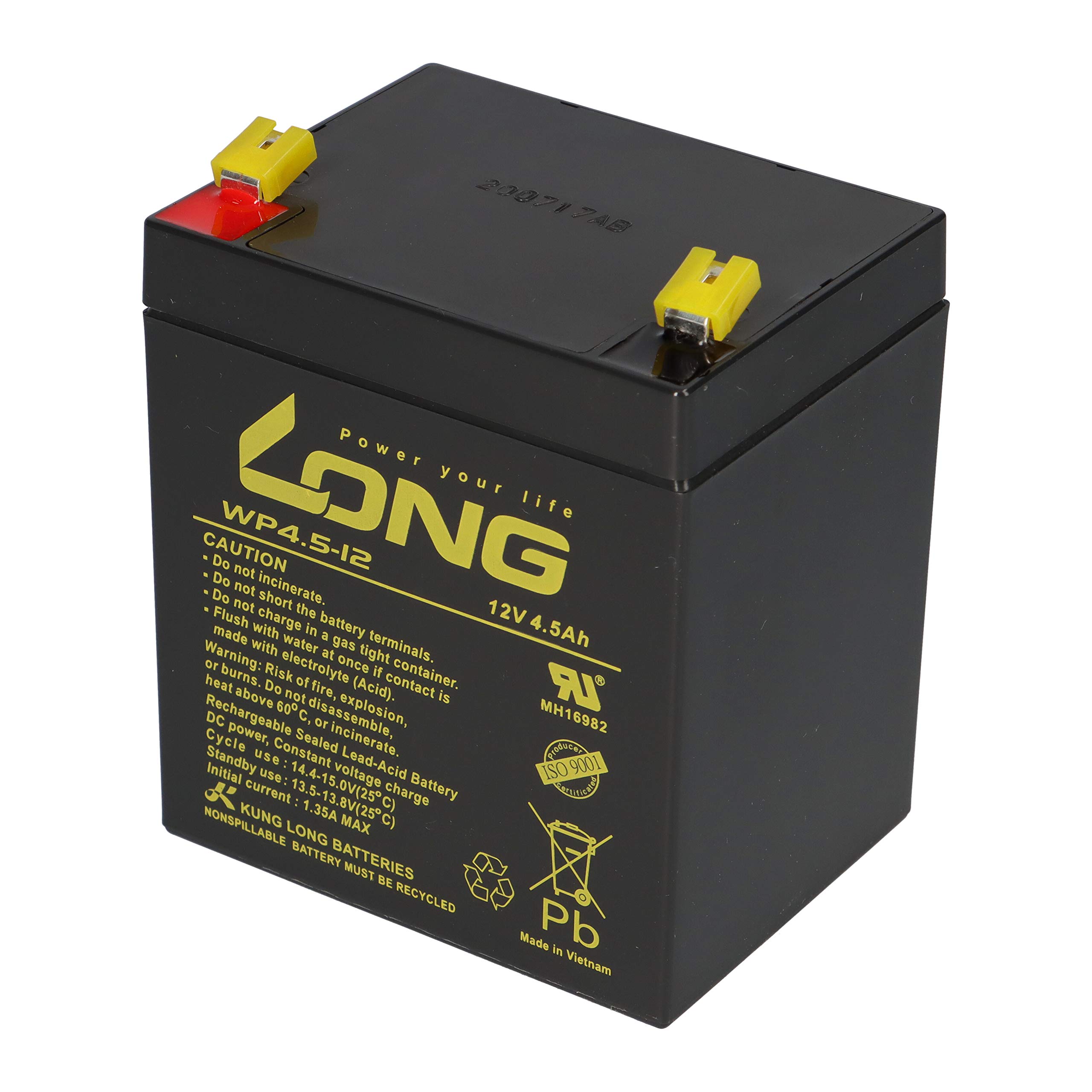 AGM BLEI akumulator 12 V 4,5 Ah kompatybilny z UPS BLEIGEL Gel 4,5 Ah + ładowarką