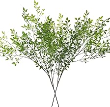 Dremisland Artificial Plant 43.3 Inch Artificial Bamboo Plant Branch 2 Pcs Artificial Green Stems Lucky Bamboo Plants Fake Shrubs Plants Green Bushes for Home Wedding Office Garden Decor (Bamboo-2PCS)