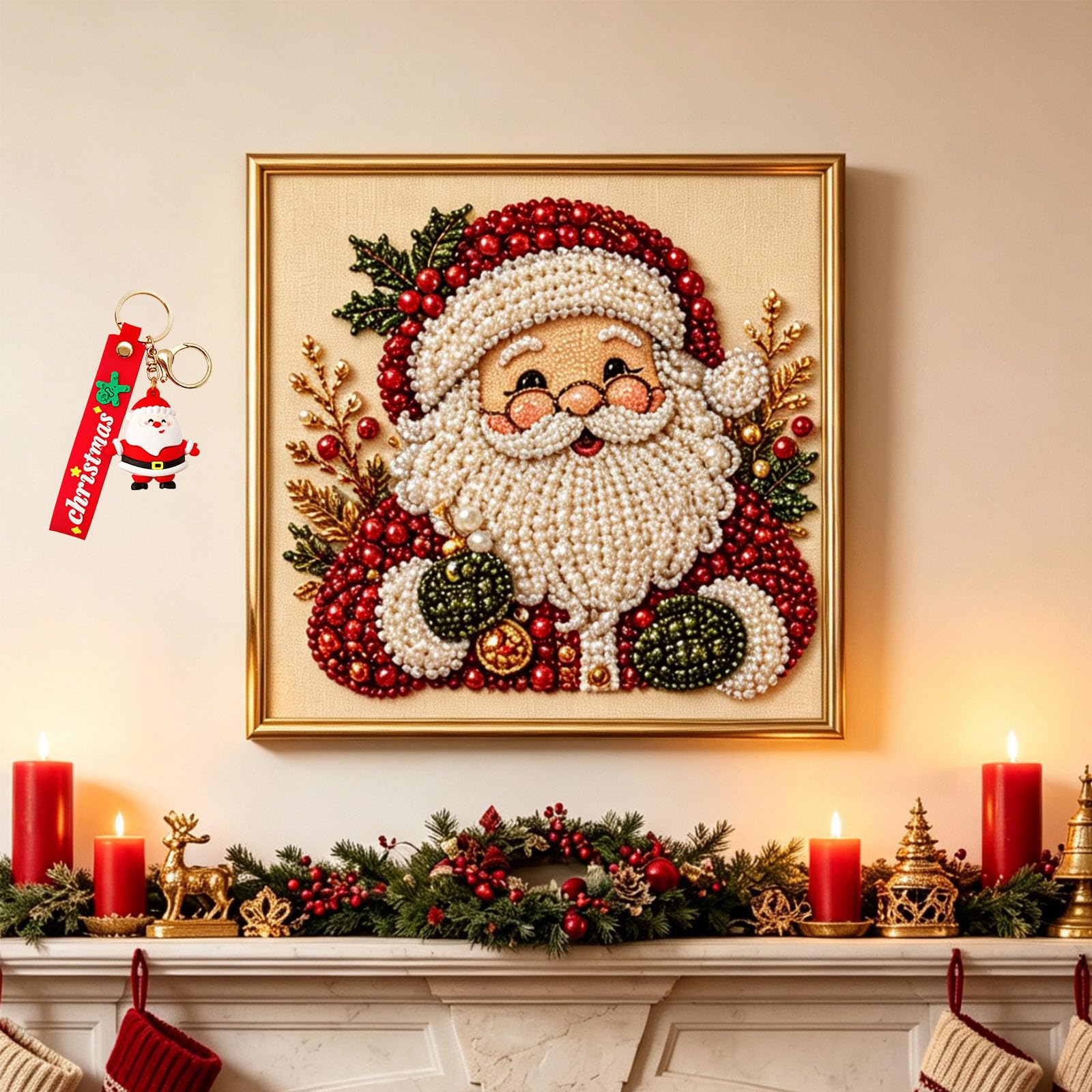 zoocco Christmas Pearl Diamond Art Kit with Ornament (AA)