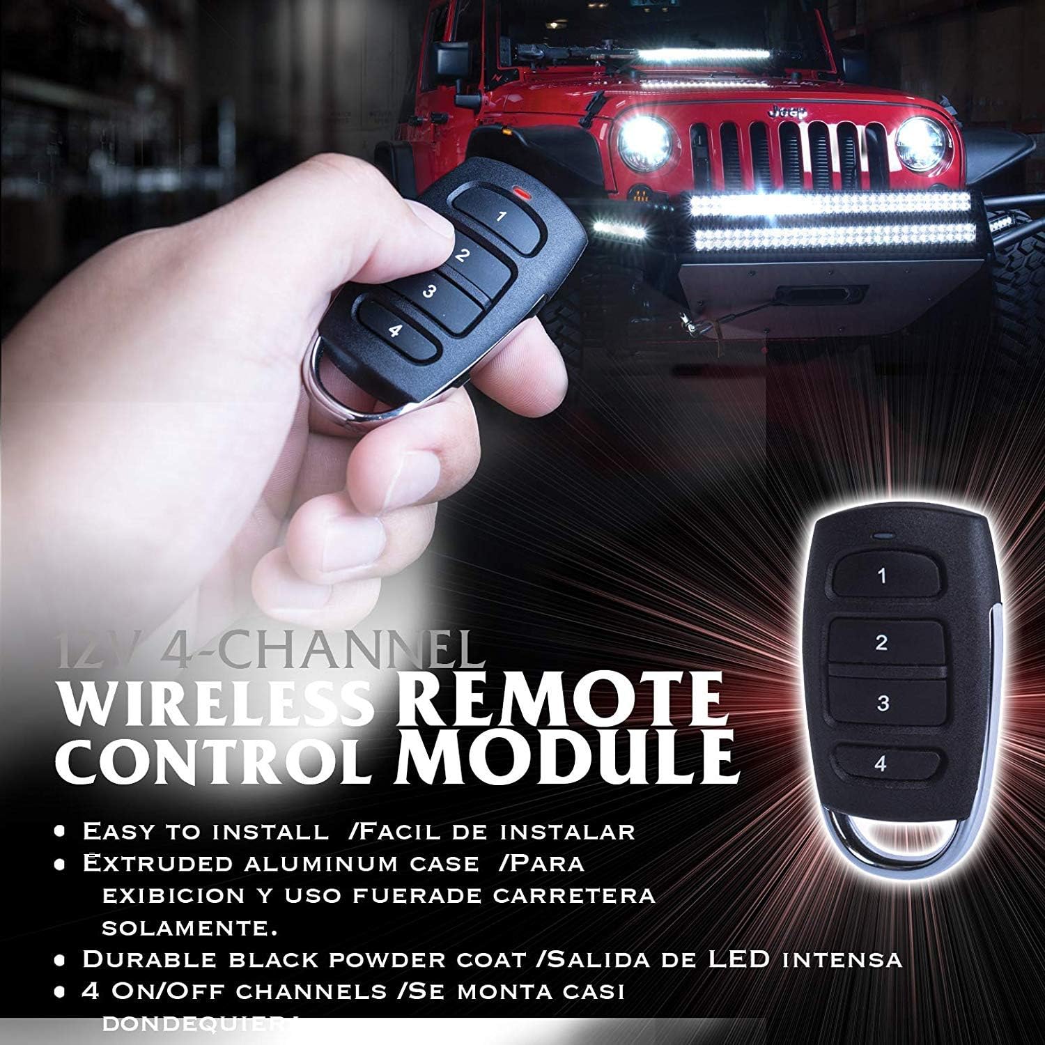 Flash Sale Buy 1 get 1 AmeriLite Universal 4 Channel 12V Remote Control Module 20A PER Channel 80% Off Discount AmeriLite Universal 4 Channel 12V Remote Control Module 20A PER Channel