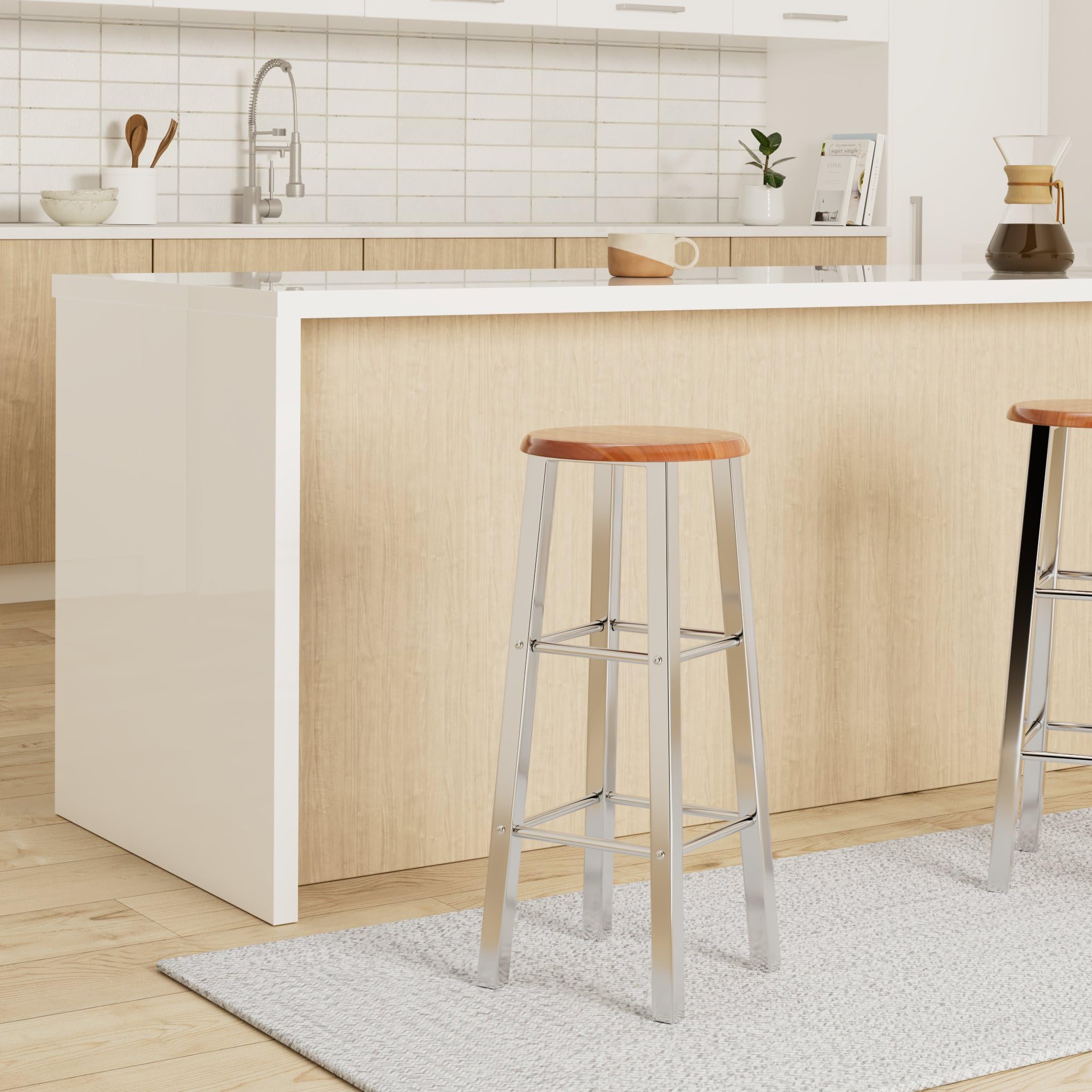 WOLTU Barhocker 2X Bistrohocker Tresenhocker Barstuhl Aus