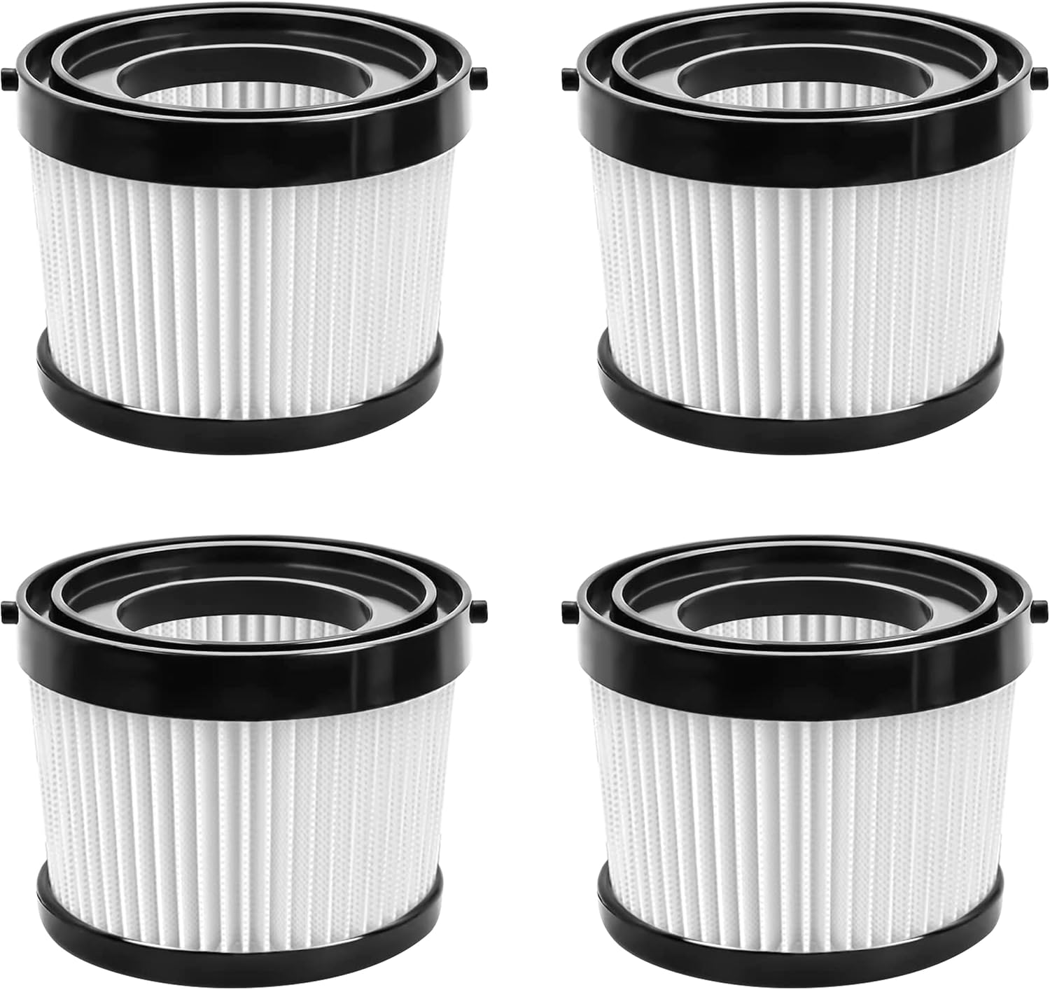 Dista Filter - DCV5011H HEPA Replacement Filter Compatible with DEWALT DCV501HB 20V Cordless Handheld Vacuum, Compared to Part # DCV5011H Pack of 4 Replacement FIlters.