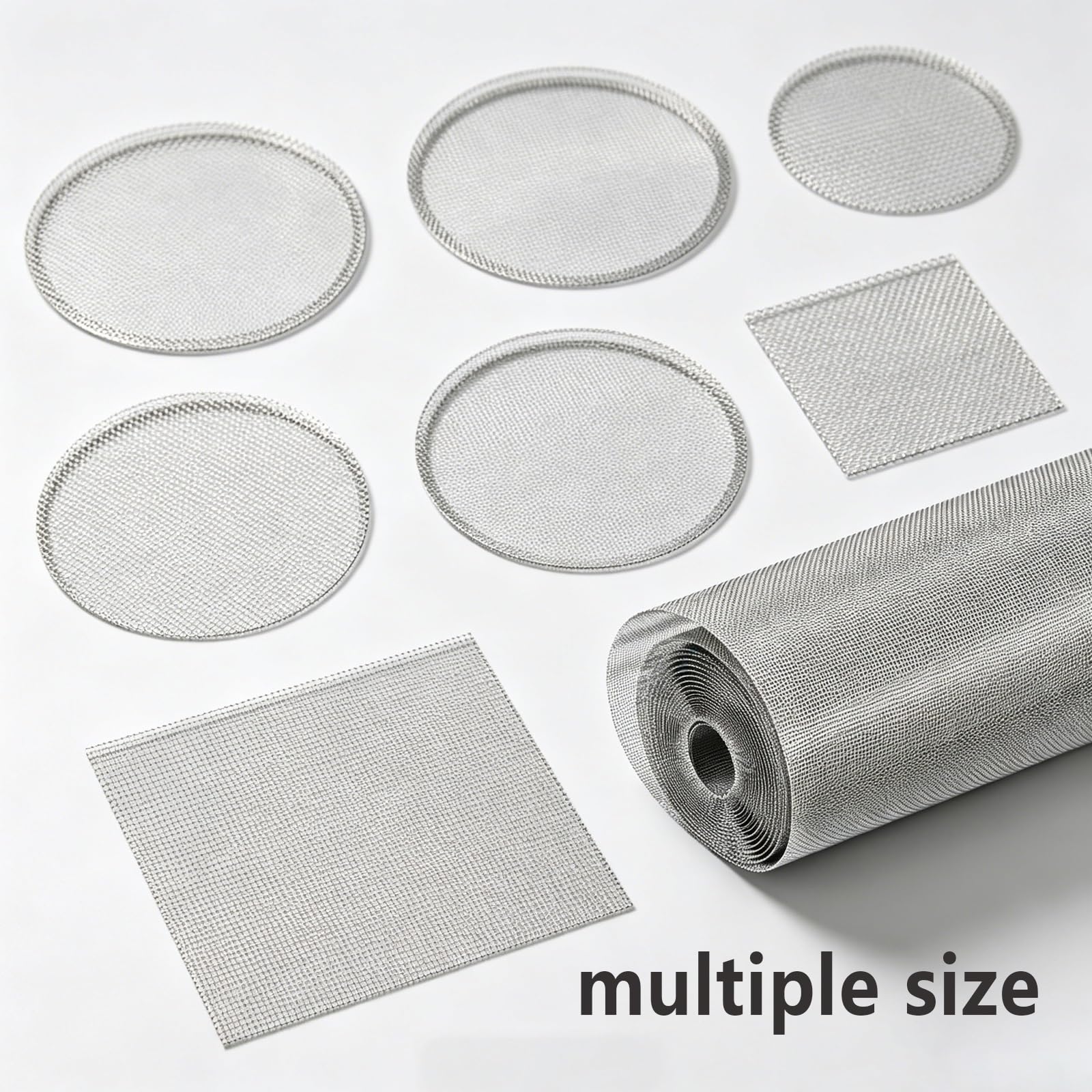 Rete Inox 304, Filtro Ultra Fine 500 Maglie, Tessuto Preciso