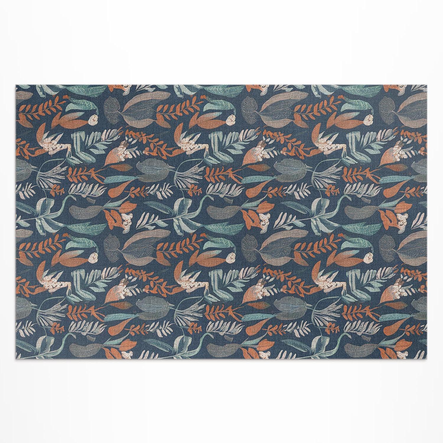 Tapis extérieur rectangle 140x210 PVC étanche décoration jardin balcon