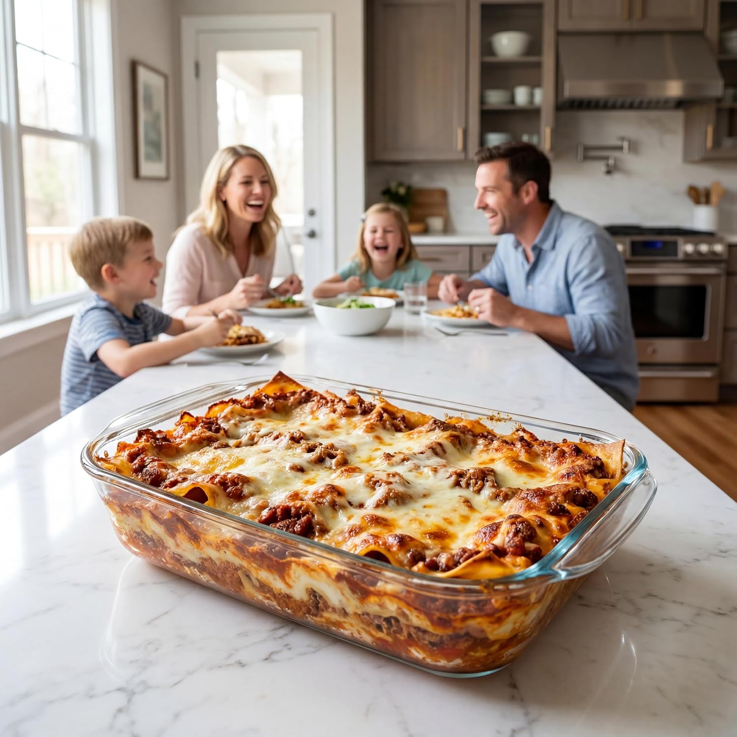 1.6L Rectangular Glass Baking pan, Clear Borosilicate Glass, Oven, Microwave, Refrigerator and Dishwasher Safe, Suitable for Making Lasagna, Baking, Food Preparation and Food Storage