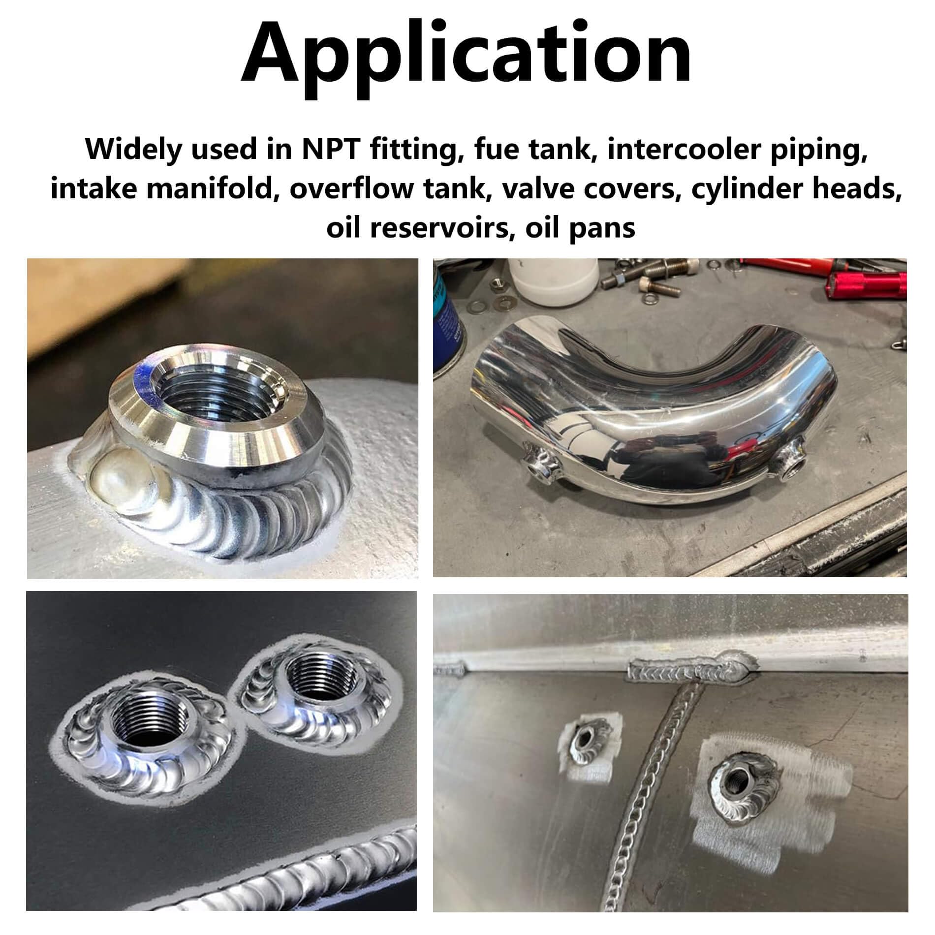 PETIT MANON 2PCS Aluminum 1/4" NPT Female Weld On Bung - View #5