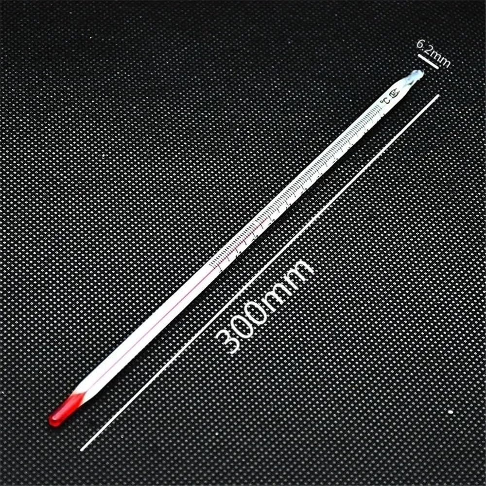 10/PK Laborthermometer, rotes Experimentierthermometer, Laborglasstab, Länge 30 cm, Genauigkeit 1 (C)(-10-110 (C))